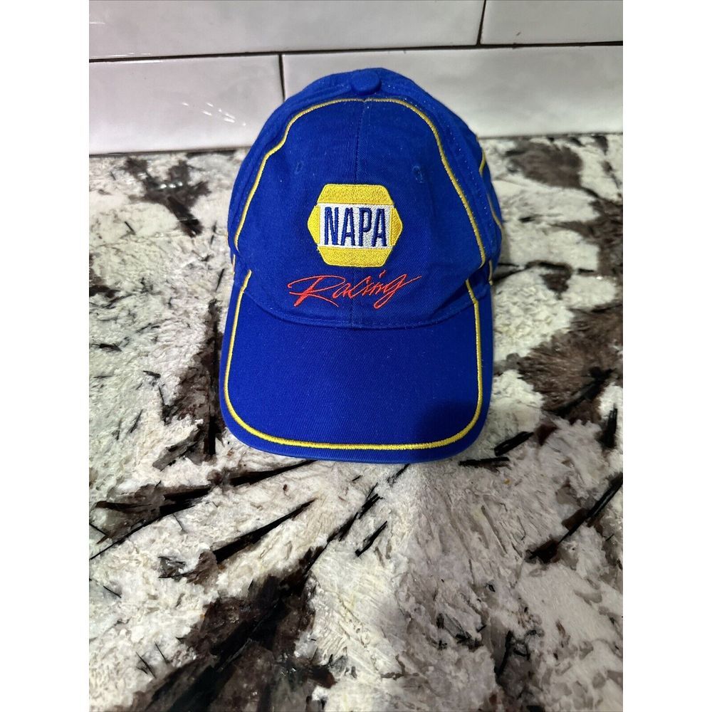 Nascar Napa Racing Mens Michael Waltrip #55 Hat Cap Blue Yellow